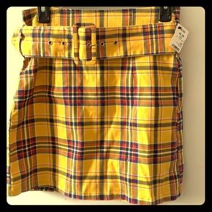 Akira Multicolored Plaid Mini Skirt